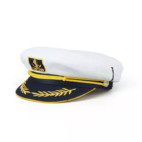 Unisex Denizci Gemici Kaptan Şapkası 55-60 cm