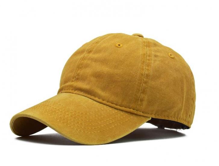 Düz Spor Eskitme Şapka Modeli