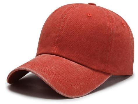 Düz Spor Eskitme Şapka Modeli